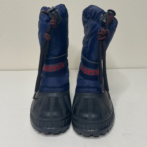 Kamik Kids Snow boots sz 10 Blue w/Red Logo - Picture 4 of 10